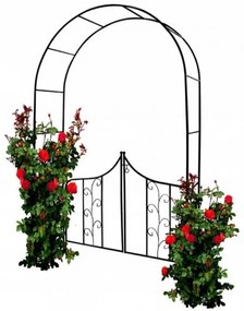 JAKS Pergola de gradină cu portiță 138 x 40 x 240 cm