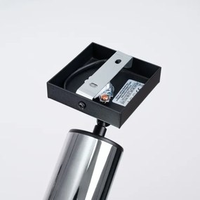 Spot de perete Sollux SL.1366 WINX 1xGU10/10W/230V negru/crom