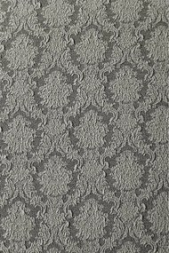Set 6 huse elastice pentru scaune, cu volanas, model Jacquard Gri