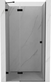 Mexen Lunar ușă de duș batantă stânga 85 cm, transparentă, negru - 834-085-000-70-00-L