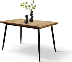 Set Gina masă 120 cm fixă + 4 scaune