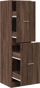 vidaXL Dulap de farmacie, stejar maro, 40x41x144,5 cm, lemn prelucrat