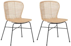 Set 2 buc. scaune pentru sufragerie Elfers (bej nisipiu). 1010082