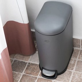 Coș de gunoi gri închis cu pedală din metal 10 l Walther – Mette Ditmer Denmark