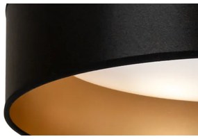 Plafonieră LED Duolla ROLLER LED/24W/230V d. 45 cm negru/auriu