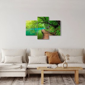 Tablou - Lacurile Plitvice (90x60 cm)