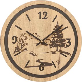 Ceas de perete pentru sufragerie - Natură și pădure | GRUN