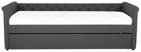 Pat extensibil 90 cm LISABON (cu somieră) (gri). 1007307