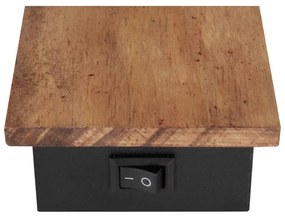 Aplica cu spot directionabil design modern CLAUDE negru, maro