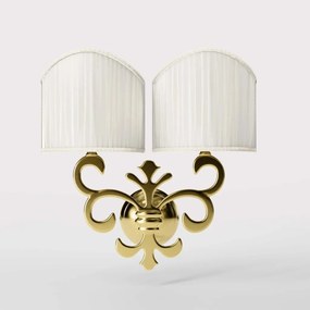 Aplica de perete stil clasic italian din alama Giglio