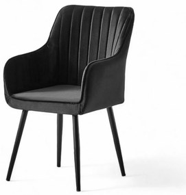Set de scaune de sufragerie Nova Black, 2 buc.