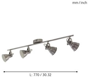 Eglo 96555 - LED Lampa spot SERAS 4xGU10/3,3W/230V