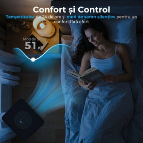 Aparat portabil de aer condiționat HOMCOM de 7.000 BTU | Aosom Romania