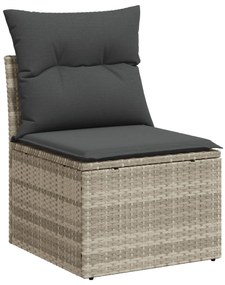 vidaXL Set de canapele pentru grădină 8 pcs Gri deschis și gri închis