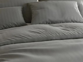 Lenjerie de pat din microfibra hoteliera JASMINE PURE gri - dunga 2 cm, buzunar hotelier Dimensiune lenjerie de pat: 70 x 90 cm | 140 x 200 cm