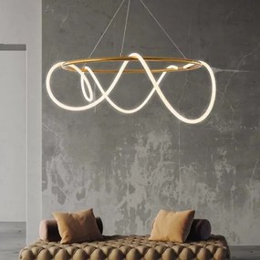 Lustra Led Elit's Neonflex , 60cm Gold
