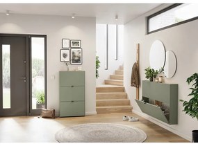 Pantofar taupe cu deschidere înclinată 71x127x22 cm Ameca – Germania