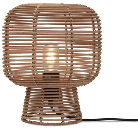 Veioza eco din bambus cu ratan Tanami h.30cm, nat