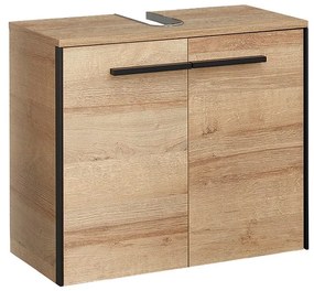 Dulap sub chiuvetă în culoare naturală suspendat cu aspect de lemn de stejar 53x60 cm Quickset 395 – Pelipal