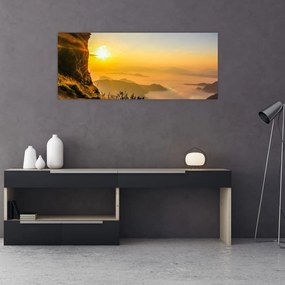 Tablou - Ceața de dimineață în vale (120x50 cm)