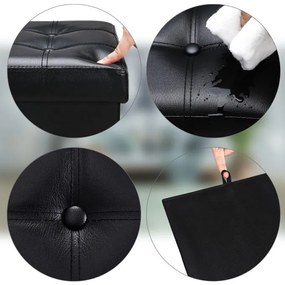 Deuba Cutie depozitare neagra - 114 x 40 x 40 cm