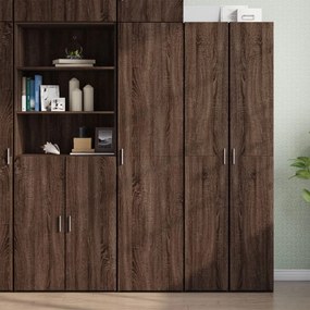 vidaXL Dulap înalt, stejar maro, 45x42,5x185 cm, lemn prelucrat
