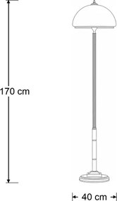 Brilagi - Lampă de podea TAURUS 2xE27/15W/230V bronz