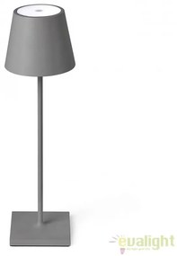 Lampa LED portabila iluminat exterior stil clasic TOC gri 70777