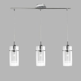Lustra suspendata design modern Duo 3L crom 3303-3CC SRT