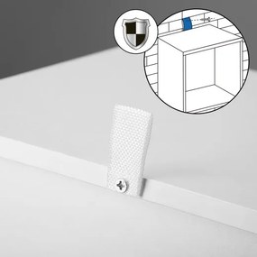 Deuba Bibliotecă Skylar 106x30x30cm - alb