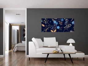 Tablou - Flori de toamnă (120x50 cm)