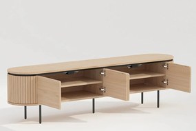Comoda TV cu furnir de stejar ATELIER 200cm