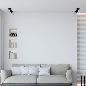 Spot de perete DANTE 1xGU10/25W/230V negru/crom lucios