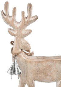 4Home Nordic Reindeer decor din lemn de mango, 33cm