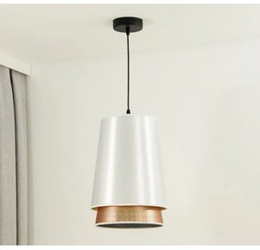 Lustră pe cablu BELL Duolla SHINY 1xE27/15W/230V d. 25 cm alb/cupru