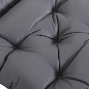Pernă pentru banc de grădină Outsunny, pernă pentru balansoar, pernă pentru canapea 3 locuri mare confort 100 x 98 x 8 cm gri | Aosom Romania