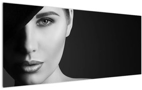 Tablou - Portretul femeii cu pălărie (120x50 cm)