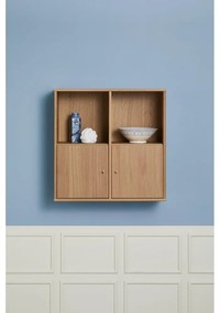 Bibliotecă în culoare naturală cu aspect de lemn de stejar suspendată 70x70 cm Mistral – Hammel Furniture