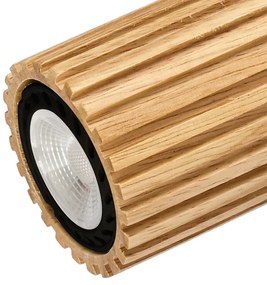 Brilagi - Spot MODERN WOOD 3xGU10/8W/230V lemn/negru