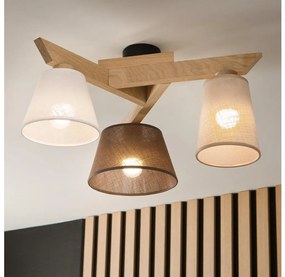 Lustră aplicată Brilagi ANTHONY 3xE14/40W/230V stejar