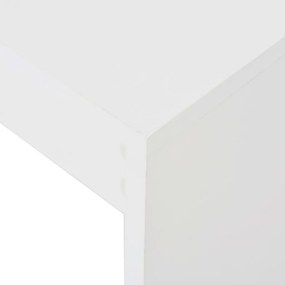 Masa de bar cu raft, alb, 110 x 50 x 103 cm 1, Alb
