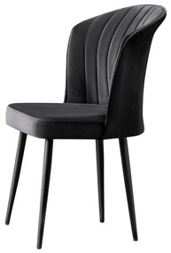 Set 4 buc. scaune sufragerie Rubicon (Negru) . 1102540