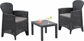 Set grădină AKITA, 3 piese, antracit I.P.A.E-Progarden