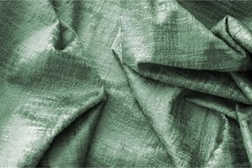 Draperie opaca LOOM VELVET 140x250 cm, verde Agatat: Inele metalice