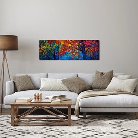 Tablou cu pictura naturii (cu ceas) (90x30 cm)