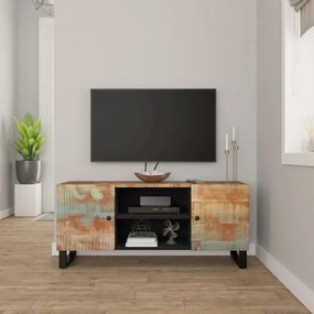 Comoda TV, 105x33x46 cm, lemn masiv reciclat 1, Lemn masiv reciclat