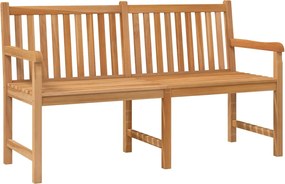 vidaXL Bancă de grădină, 150 cm, lemn masiv de tec