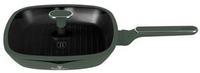 Tigaie grill antiaderenta cu titan 28 cm Green Matte Collection Berlinger Haus BH 8162