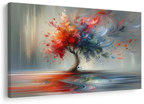 Tablou copacul vieții în vârtej colorat
