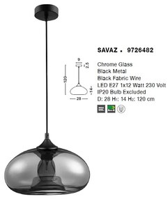 Lustra / Pendul design modern Savaz NVL-9726482